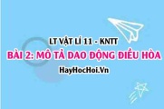 Lý thuyết Vật lí 11 Kết nối tri thức bài 2: Mô tả Dao động điều hòa: Li độ, biên độ, chu kì, tần số, pha ban đầu